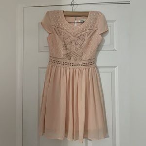 Vintage Francesca’s Mini Dress Size XS in Blush